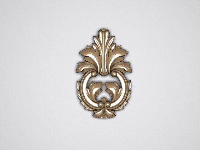 carved decoration Model 3D .c4d .max .obj .3ds .fbx .stl .blend 