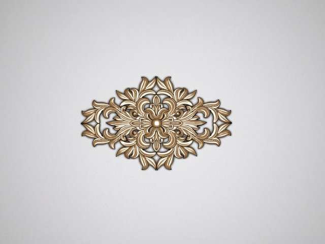 carved decoration 3D 模型 .c4d .max .obj .3ds .fbx .stl .blend