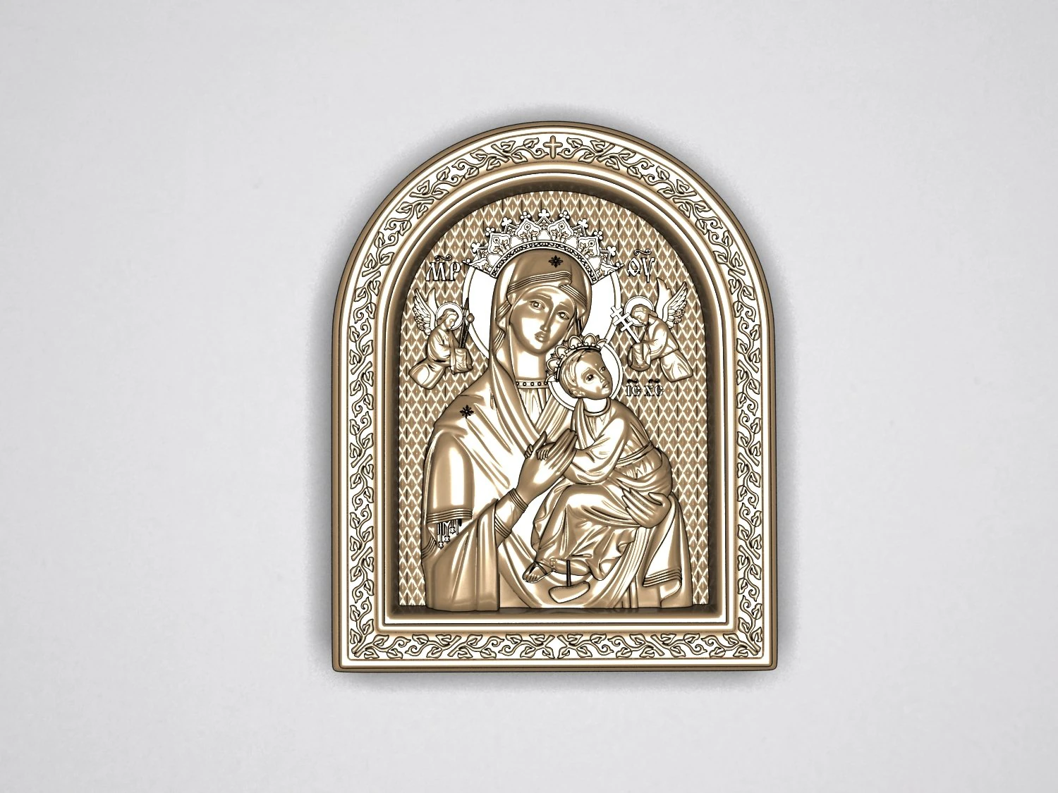 icon mother of god 3D Print Model .c4d .max .obj .3ds .fbx .stl .blend 