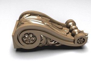 carved decoration console 3Dモデル