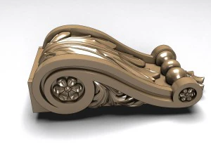 carved decoration console 3D Model