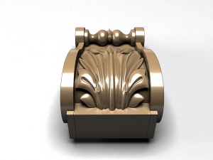 carved decoration console 3Dモデル