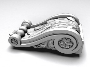 carved decoration console 3Dモデル