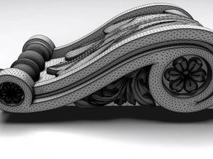 carved decoration console 3D Model