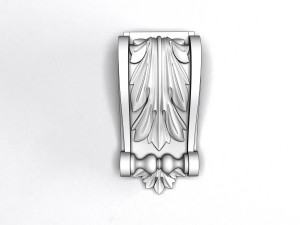 carved decoration console 3Dモデル