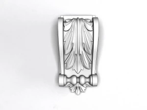 carved decoration console 3D Model