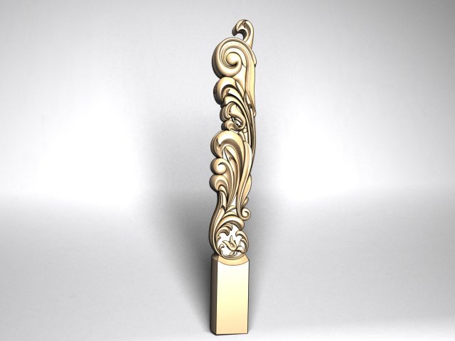 carved baluster Model Cetak 3D .c4d .max .obj .3ds .fbx .stl .blend 