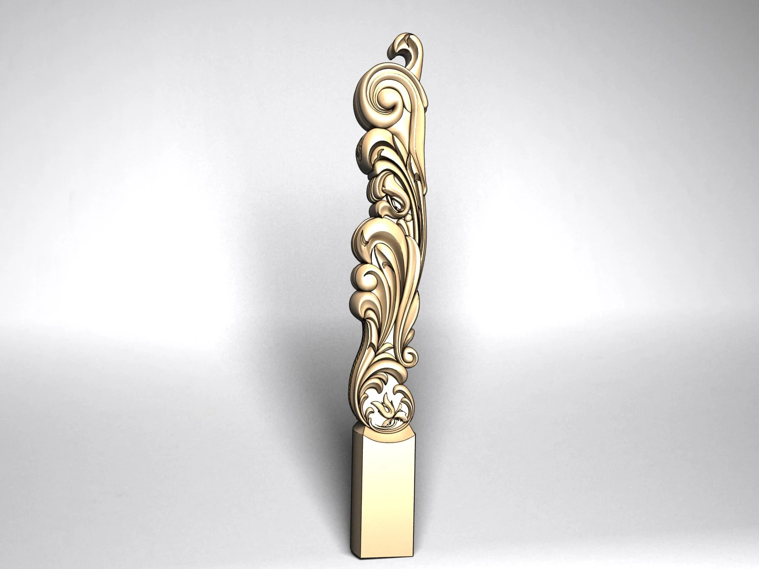 carved baluster 3D Print Model .c4d .max .obj .3ds .fbx .stl .blend