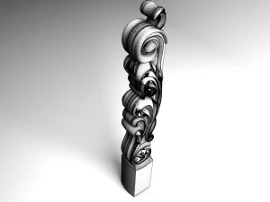 carved baluster 3D Print Model