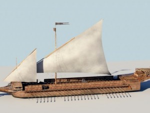 spanish galley 16th century 3Dモデル