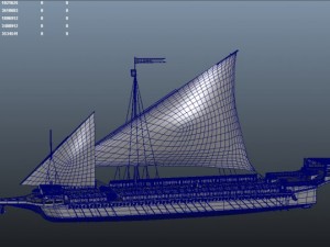 spanish galley 16th century 3Dモデル