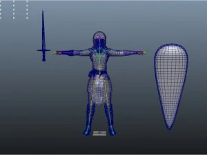 Santiago fille guerri&egrave;re xiii si&egrave;cle Modèle 3D