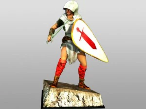 Santiago fille guerri&egrave;re xiii si&egrave;cle Modèle 3D
