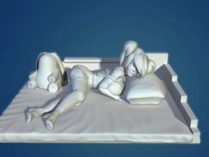 3D 프린트 소녀 애니메이션 1 3D 프린트 모델