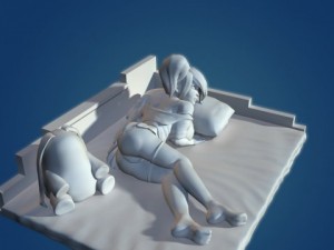 3d print girl anime 1 Modello di stampa 3D