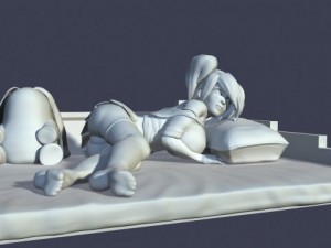 3d print girl anime 1 Modello di stampa 3D