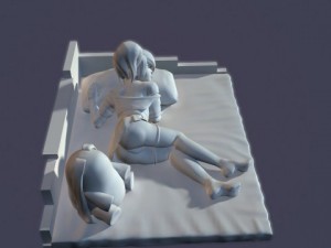 3d print girl anime 1 Modello di stampa 3D