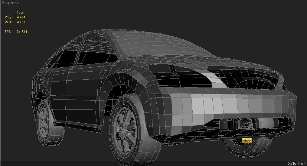 car 3D Model .c4d .max .obj .3ds .fbx .stl .blend 
