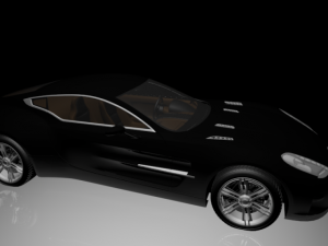 aston martin one sports car 3D-Modell