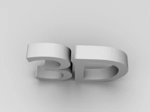 3d text illustration 3D Model
