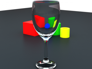 realistic drinking glass Modelo 3D
