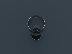 realistic drinking glass 3D Model