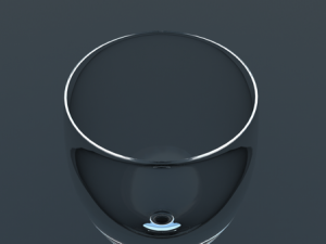 realistic drinking glass 3D Model