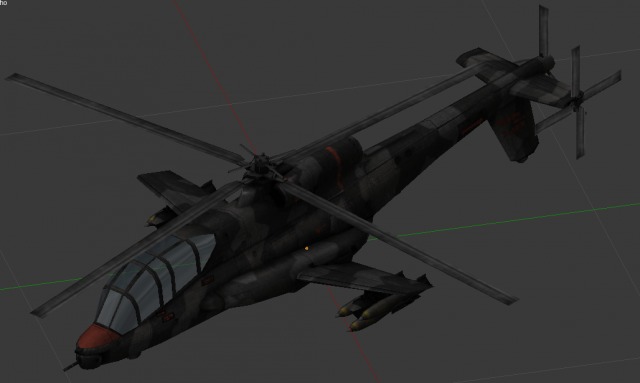helicopter ah56bc 3Dモデル .c4d .max .obj .3ds .fbx .stl .blend 