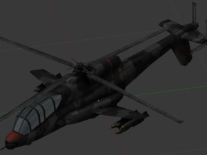 helicopter ah56bc Modello 3D