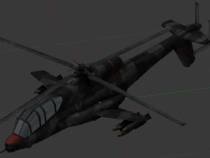 helic&oacute;ptero ah56bc Modelo 3D