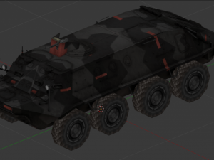 armored vehicle btr60 Modello 3D