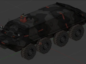 veh&iacute;culo blindado btr60 Modelo 3D