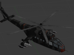 helicopter m124ac Modello 3D