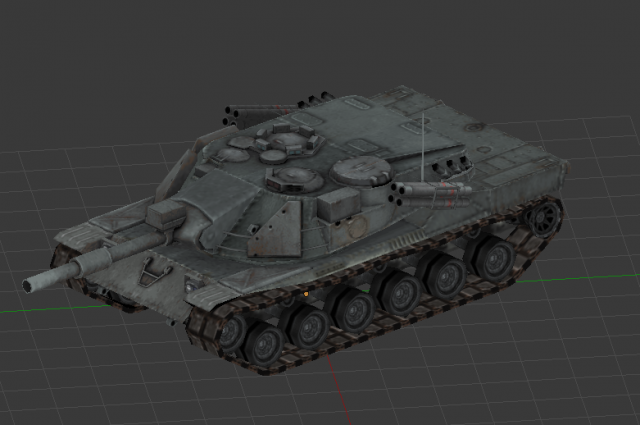 tank mbtk70 3D Model .c4d .max .obj .3ds .fbx .stl .blend 
