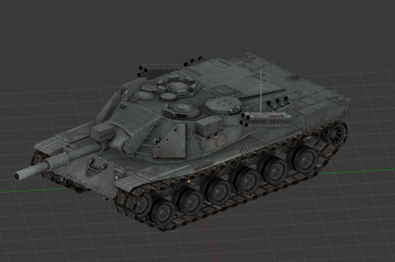 tank mbtk70 3D Model .c4d .max .obj .3ds .fbx .stl .blend 
