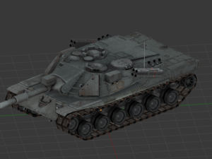 tank mbtk70 Modello 3D