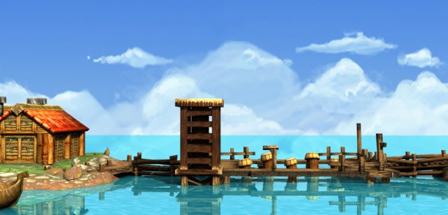 environment landscape lake 3D 模型 .c4d .max .obj .3ds .fbx .stl .blend 