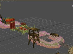 environment landscape lake 3D 模型