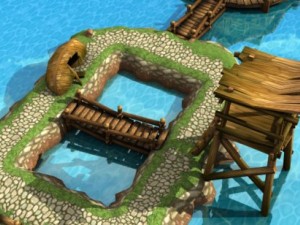 environment landscape lake 3D 模型