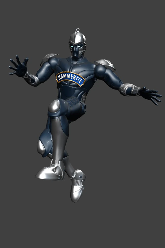 robot  rigget men 3D Model .c4d .max .obj .3ds .fbx .stl .blend 