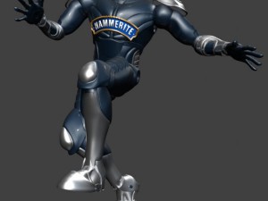 robot  rigget men 3D 模型