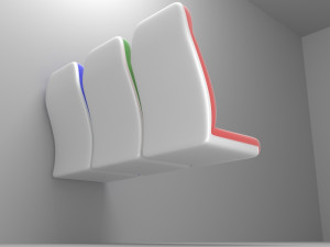 chair for the train or the bus Model 3D