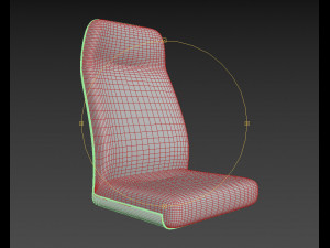 chair for the train or the bus Model 3D