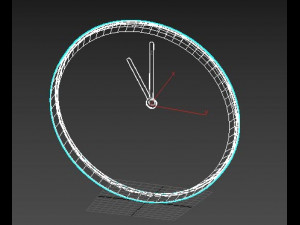 minimalist wall clock 3D-Modell