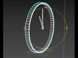 minimalist wall clock 3D Model