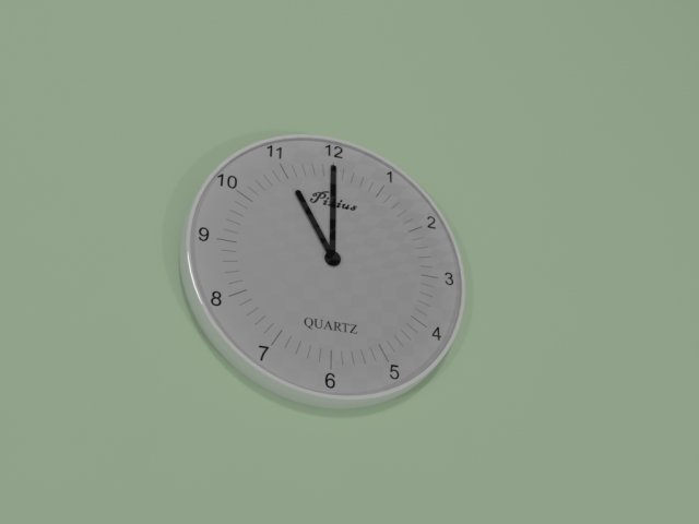 minimalist wall clock 3D-Modell .c4d .max .obj .3ds .fbx .stl .blend 