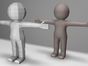 small man Modello 3D