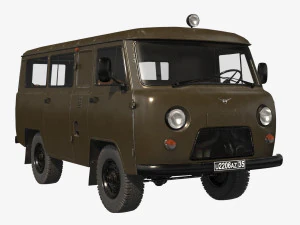 uaz 2206 Modelo 3D