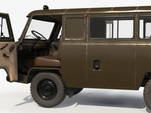 uaz 2206 Modelo 3D