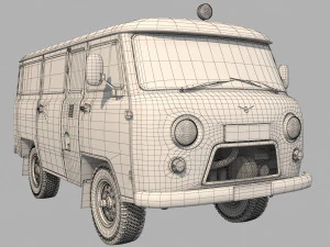 уаз 2206 3D Модель